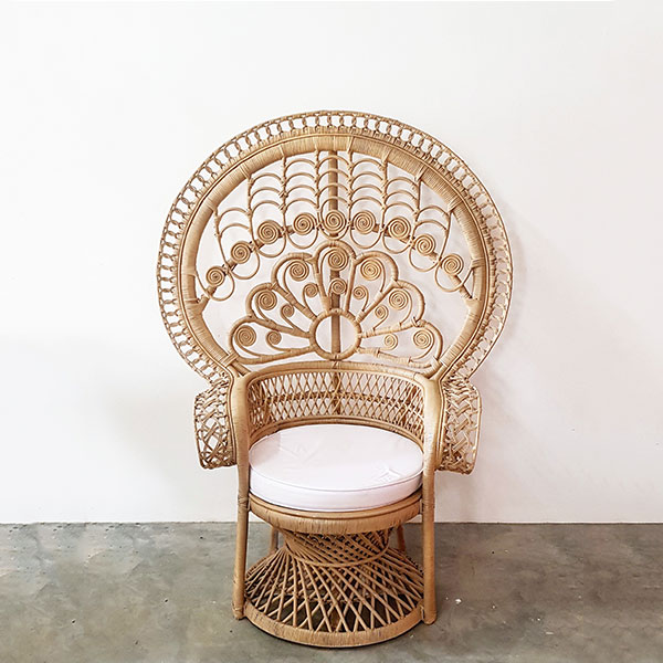 gold peacock chair