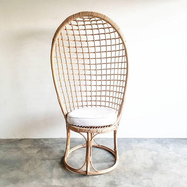 Peacock Bamboo Egg Chair  - <p style='text-align: center;'>R 400</p>