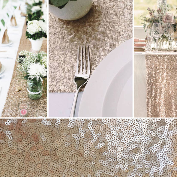 Sequin Table Runner for Hire in Cape Town