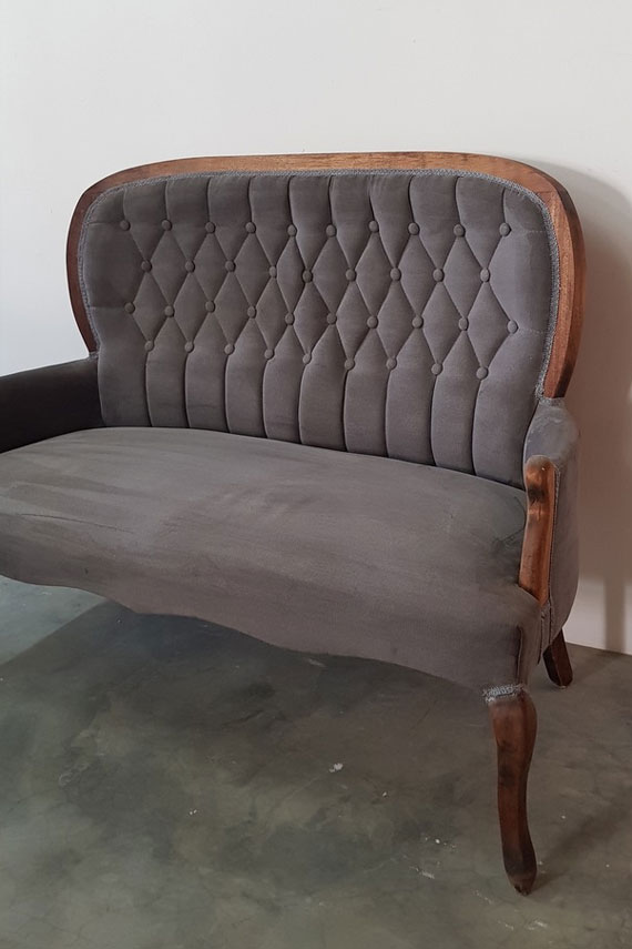 Button Queen Anne Couch for Hire in Cape Town