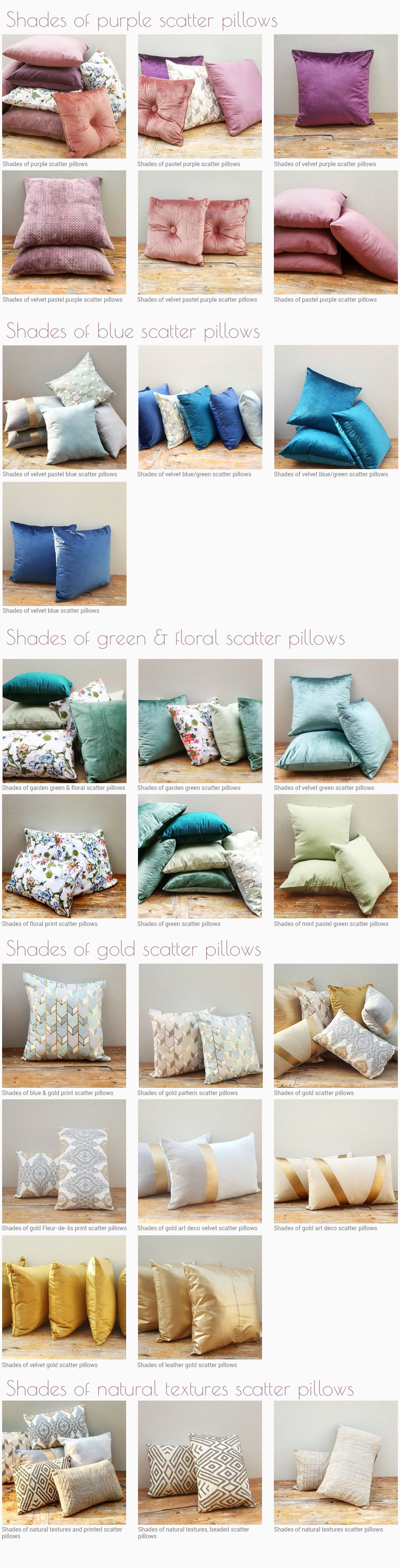 Scatter Pillow Hire in Cape Town