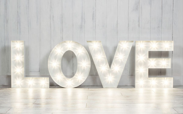 Small Marquee Light Up Letters for Hire in Cape Town