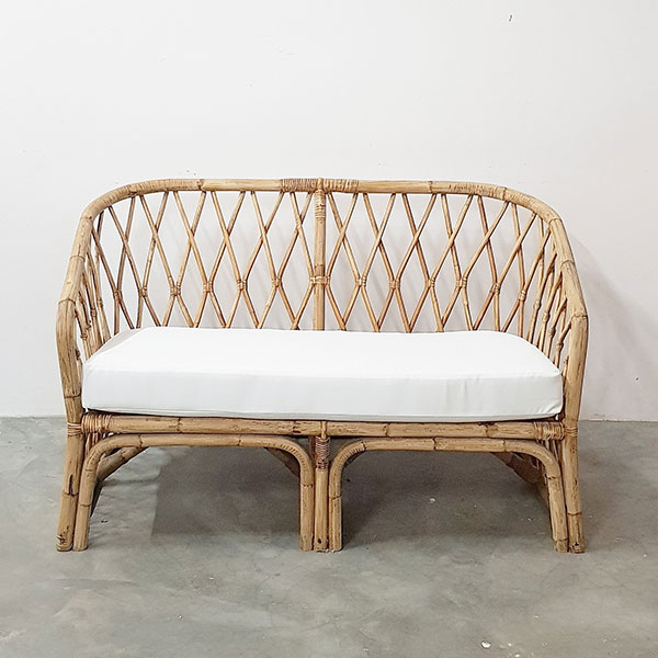 Bamboo Cane Two Seater 