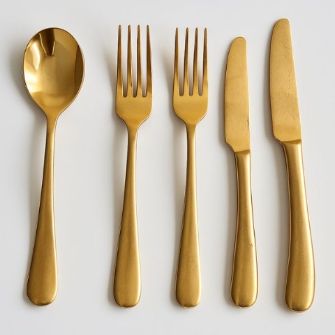 Bohemian Gold Cutlery 