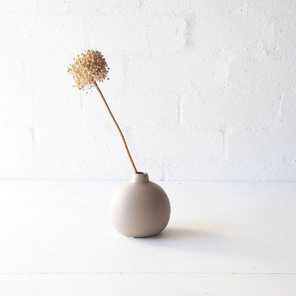 Ceramic Bubble Budvase - Grey