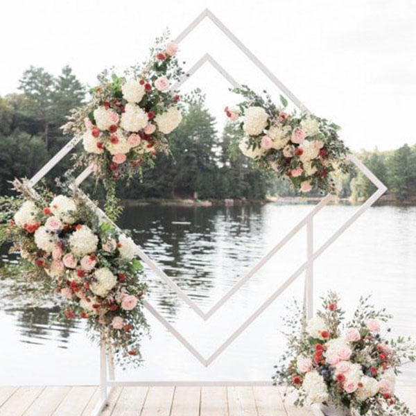 Double Diamond Arch White