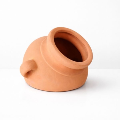 Resting Two Handle Terracotta Pot