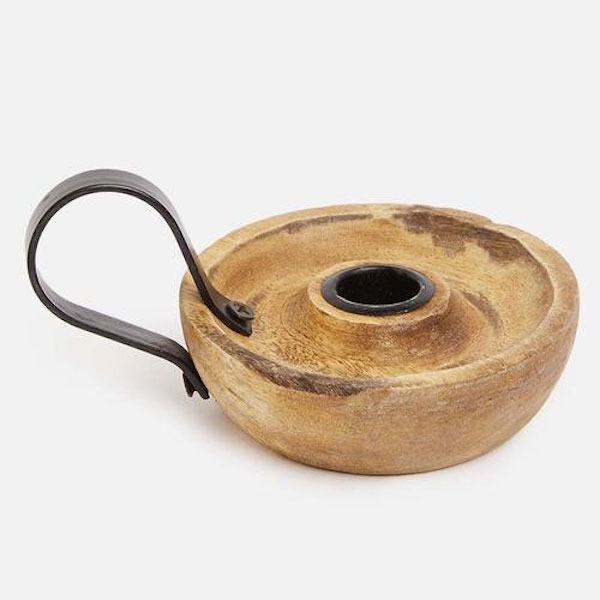Mango Wood Candle Holder