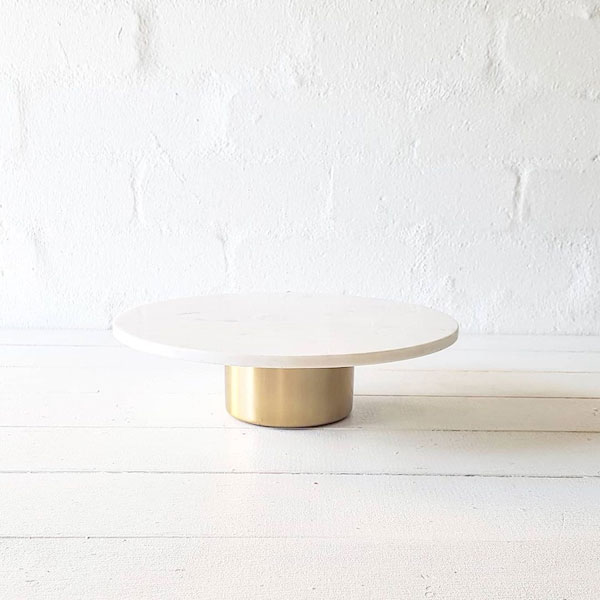 Marble Gold Cake Stand