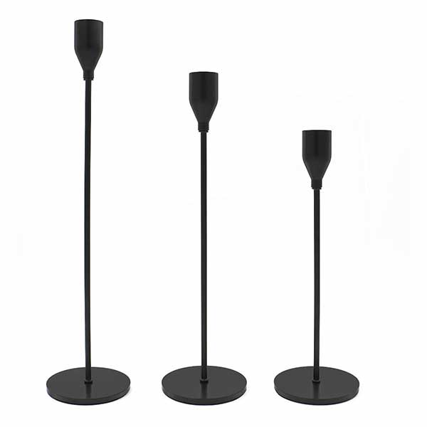 Modernist Candle Sticks - Black 