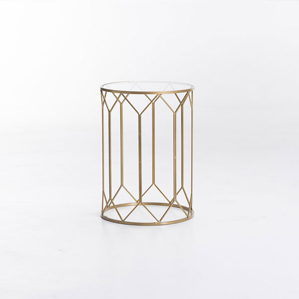 Modernist Geometric Side Table 