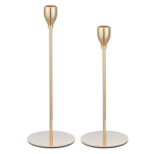 Modernist Candle Sticks - Gold 