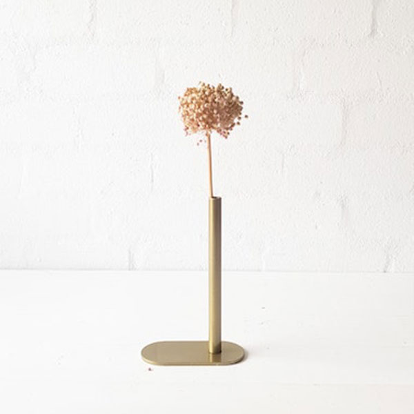 Modernist One Tier Budvase - Gold