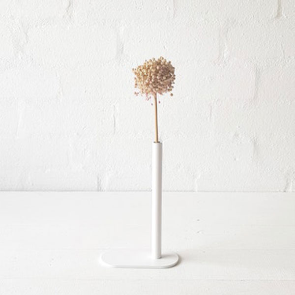 Modernist One Tier Budvase - White