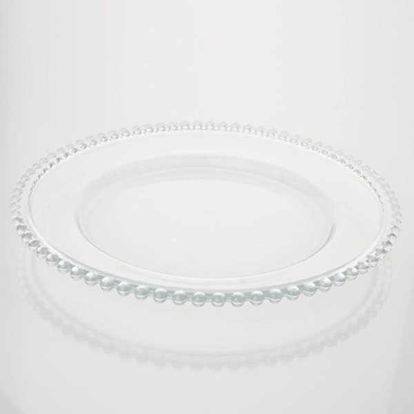 Clear Pearl Bobble Rim Underplates