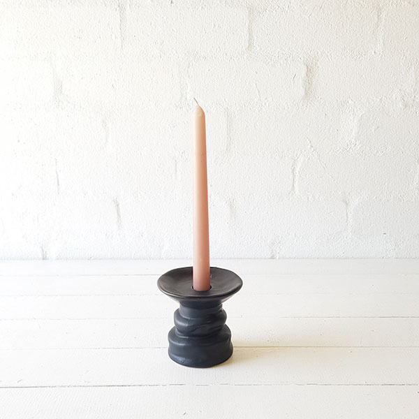 Poetry Candle Holder Black