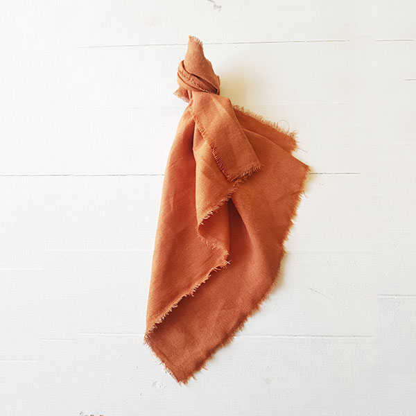 Rayon Linen Frayed Edge Napkins