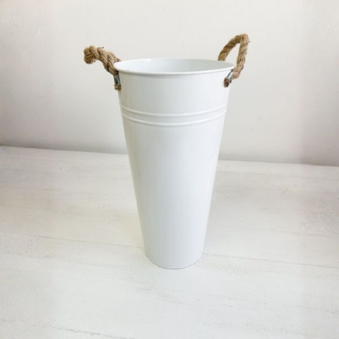 Tall Metal Handle Bucket