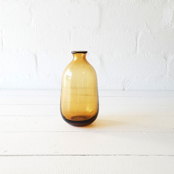 Tall Lip Bubble Budvase - Amber