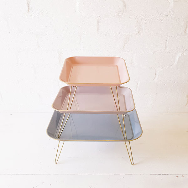 Pastel Three Layer Cake Stand