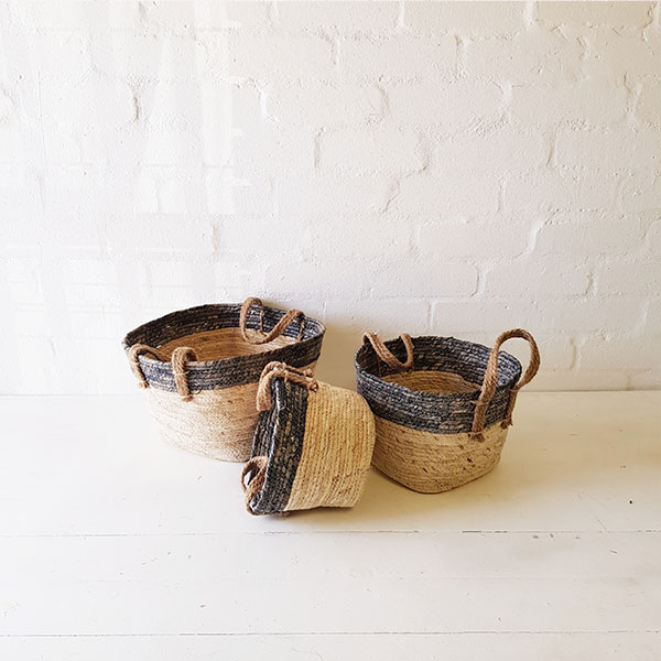 Two Layer Grass Basket Set 