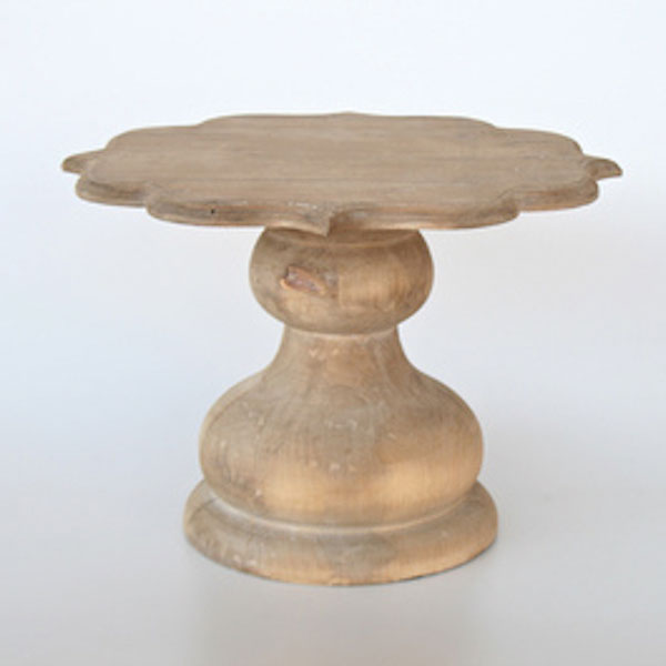 Victorian Flower Wood Cake Stand