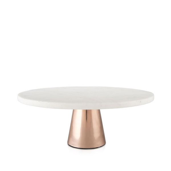 Marble Copper Cake Stand