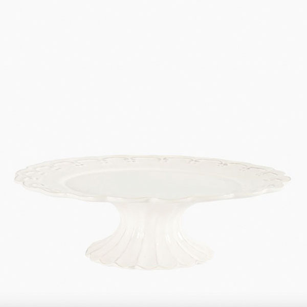 Ceramic Scallop Cake Stand