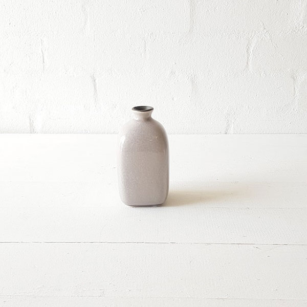 Glazed Grey Posy Budvase