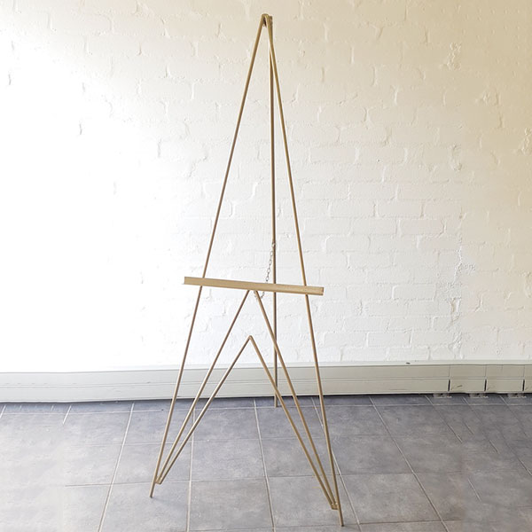 Modernist Easel Gold