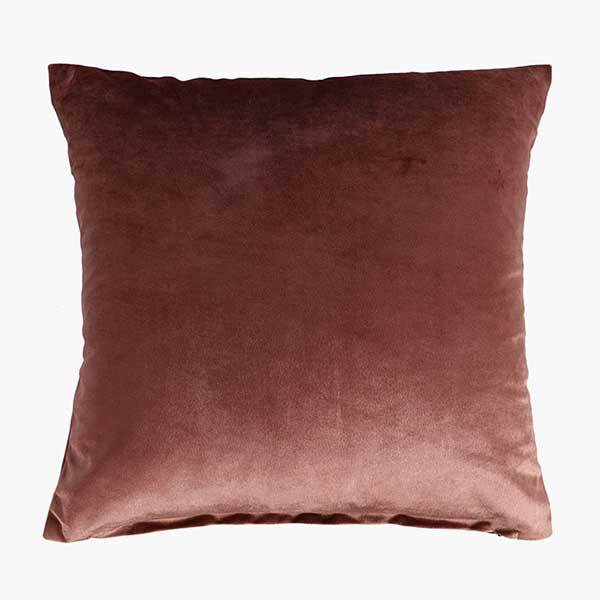 Velvet Plain Scatter Pillow - Tan