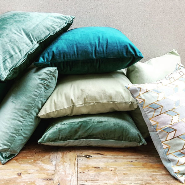 Scatter Pillows - Green / Blue